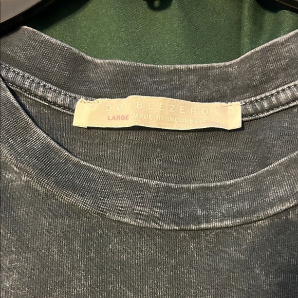 Double Zero Dark Gray heathered Short Sleeve Tshirt dress. - Picture 2 of 4